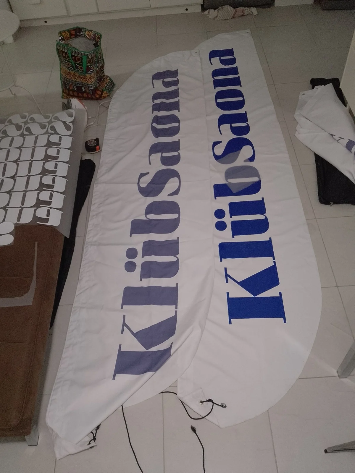 Banderas en preparación